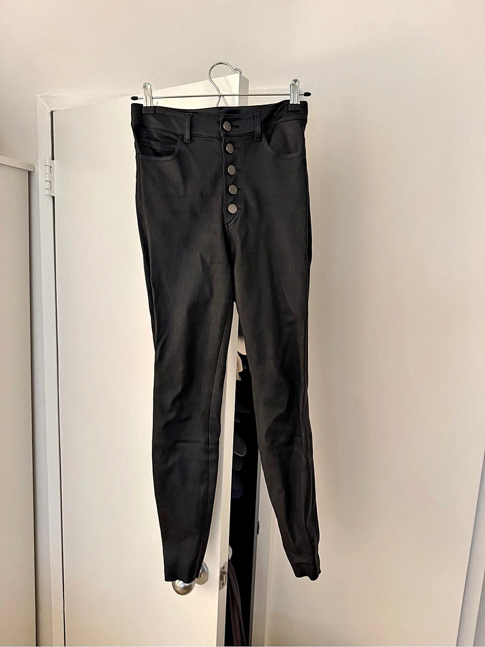 alice + olivia Leather High Waisted Pants